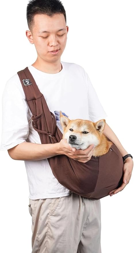 Crossbody Breathable Dog Folding pet Bag with Large Capacity pet Supplies