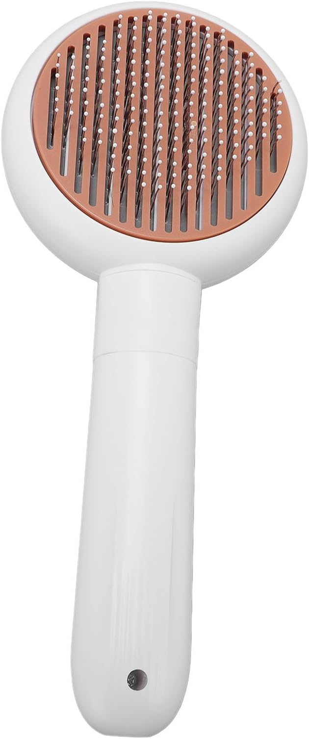 Focket Cat Brushes for Indoor Cats, Rechargeable Electric Shedding Brush with Nail Grinder for Prep, Self-Cleaning Skin Grooming for Pet Hair Removal