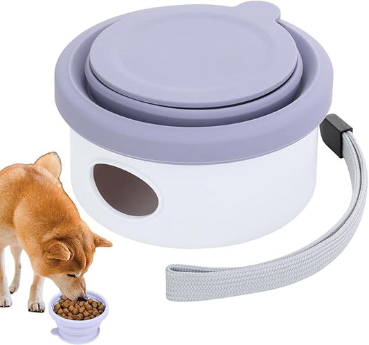 Portable Dog Accessories, Feeder Dish Puppy Bowls, Pet Feeding Station for Puppies Dogs and Kittens, Cat Bowl, Pet Supplies, Cat Feeder, Indoor Outdoor Feeding Kitten Bowls