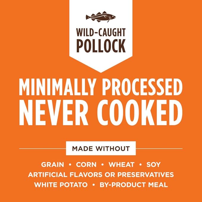Instinct Raw Boost Mixers Freeze Dried Cat Food Topper, Grain Free - Wild-Caught Pollock, 5 oz. Bag