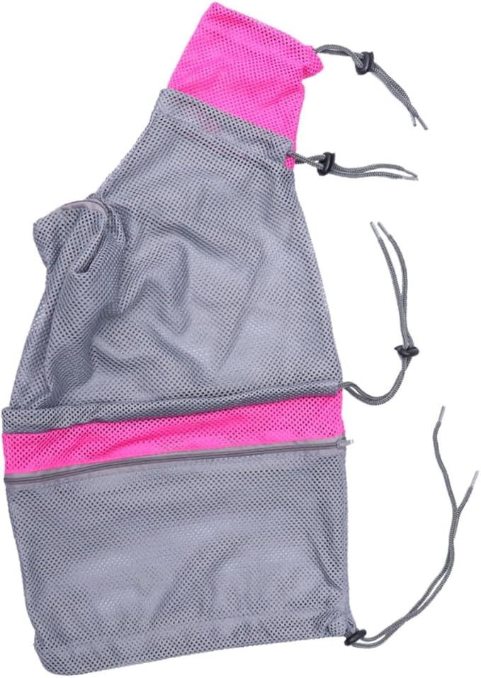 Djustable Cat Grooming Bag Mesh Pet Bathing Bag Strong Breathable Prevents Biting Scratching for Bathing Nail Trimming Random