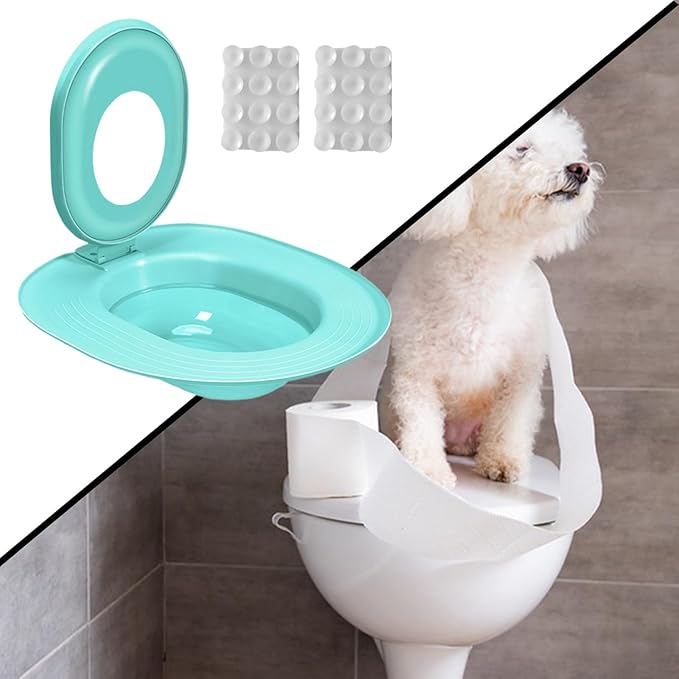 Cat Toilet Trainer Kit - Kitten Potty Teaching Seat | Leakproof Non Stick Training System with Gradual Learning Design for Apartment Bathroom House Indoors Outdoors Pet Owners