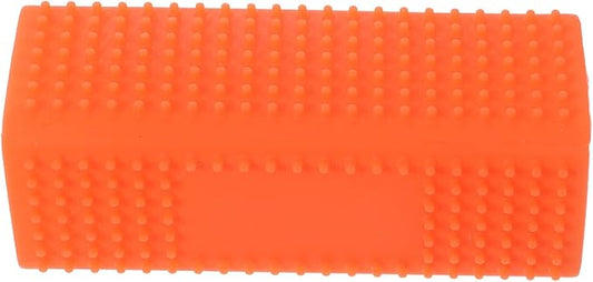 Silicone Pet Hair Remover Brush for Dogs and Cats Lint Cleaner for Carpets Sofas Clothes Cars Easy to Use Non-slip Grip Orange Color