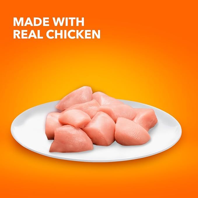 IAMS Perfect Portions Indoor Adult Wet Cat Food Cuts in Gravy,Chicken Recipe,2.6 oz. Easy Peel Twin-Pack Trays (,48 Servings),24 Count (Pack of 2)