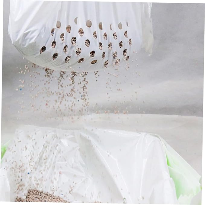 1Set Portable Leakproof Cat Litter Bags Multi Use Liner for Home Cat Litter Box Convenient Drawstring Design for Durable and Reusable Pet Waste Disposal