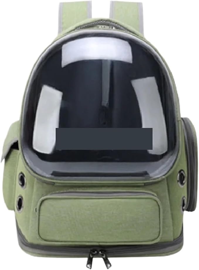 Compatible for Transparent Pet Bag Outdoor Travel Backpack Small Breathable Supplies(Green)