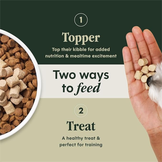 Instinct RawBoost Mixers, Freeze Dried Dog Food Topper, Grain-Free Recipe - All Natural Beef, 14 oz. Bag
