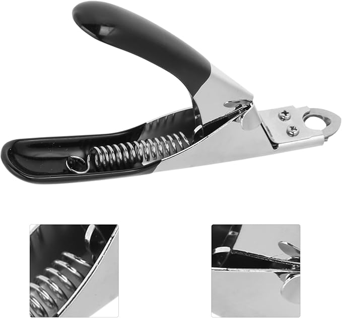 GLOGLOW Nan Professional Dog and Cat Nail Clippers, Ergonomic Stainless Steel Nail Trimmer for All Pet Sizes Dog Grooming Supplies (Black)