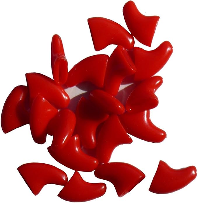 HDP Kitty or Doggy Nails Caps Size:Large Color:Red