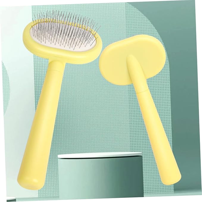 SUPVOX Plastic Pet Hair Comb Handle Ergonomic Household Grooming Tool for Easy Hair Removal and Bonding