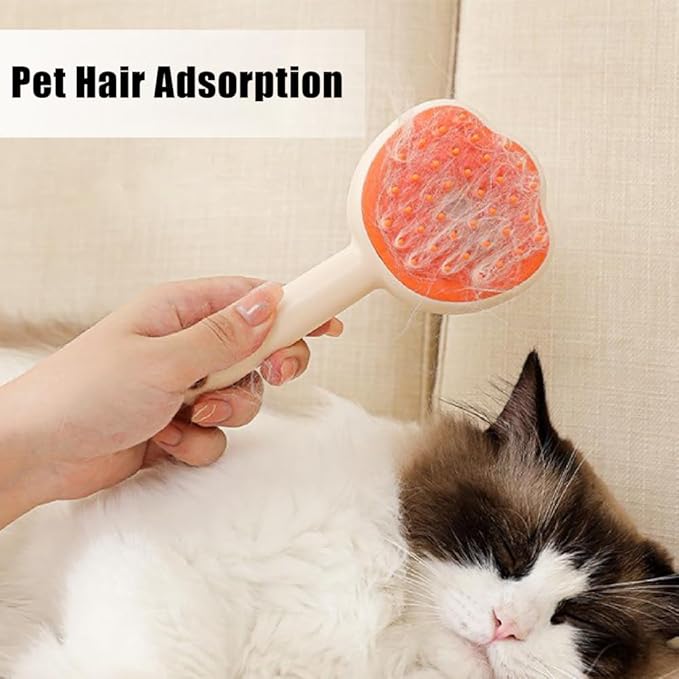 Cat Steam Brush,Cat's Paw Modeling Pet Steam Groomer Comb Built-in Misting Spray for Pets Cats Dogs Shedding Haired Grooming