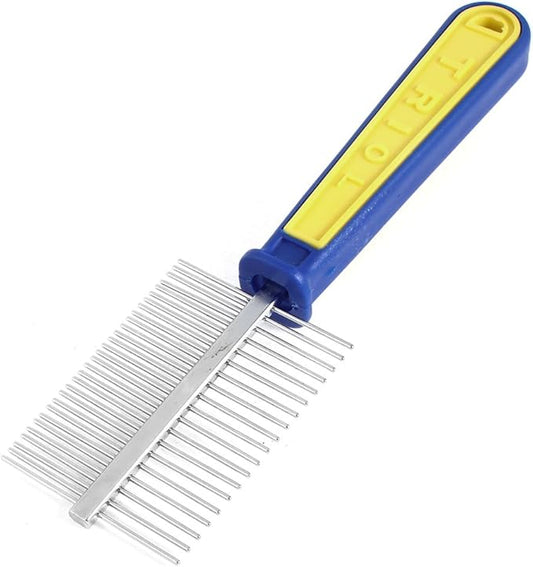 70mm x 25mm Beauty Tool Grooming Rake Comb Silver Tone for Pet Cat Dog (id: e15 4a8 f87 01f d92