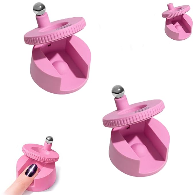 2Pcs Rotating Cat Eye Magnet, 2026 Magnetic Nail Tool, Beginner Friendly 5D Magnet Cateye, Uniform Magnetic Force and Excellent Light Absorption, Can Easily DIY Glossy Cat Eye Effect (2B-Ball Magnet)