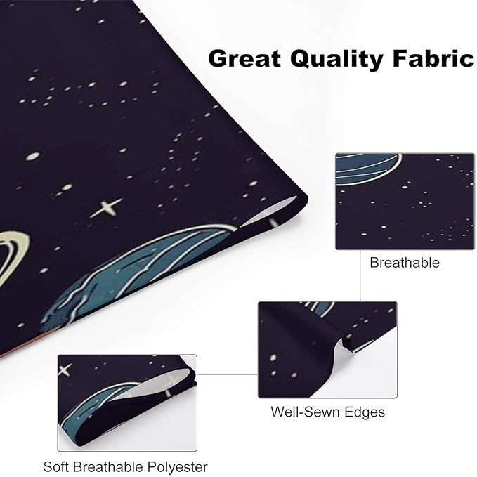 Dog Bandana Spring Pet Scarf Adjustable Triangle Space Planet Pattern Printing Dog Bib Washable Polyester Puppy Bandana for Small Medium Large Dogs Cat Birthday Party Supplies