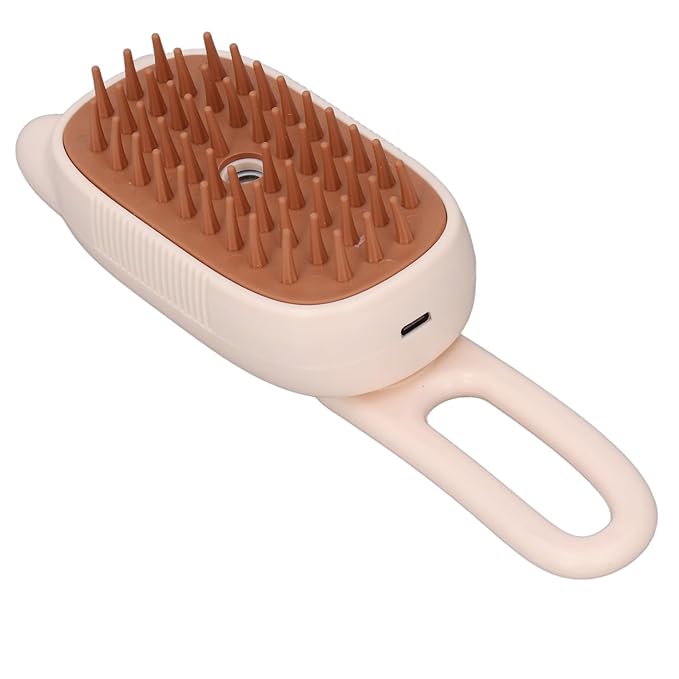 Cat Steam Brush, Pet Spray Hair Removal Comb with USB Cable, Rechargeable Water Brush, Ideal for Cat Shedding, Grooming Supplies