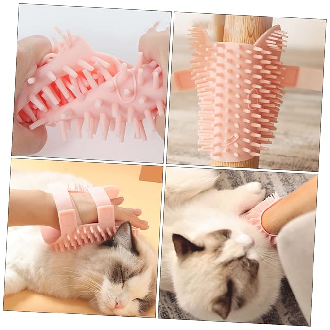 GANAZONO Eco-friendly Silicone Pet Brush Comb for Cats Detangling Fur Coat Grooming Supplies Cat Self Wall Comb
