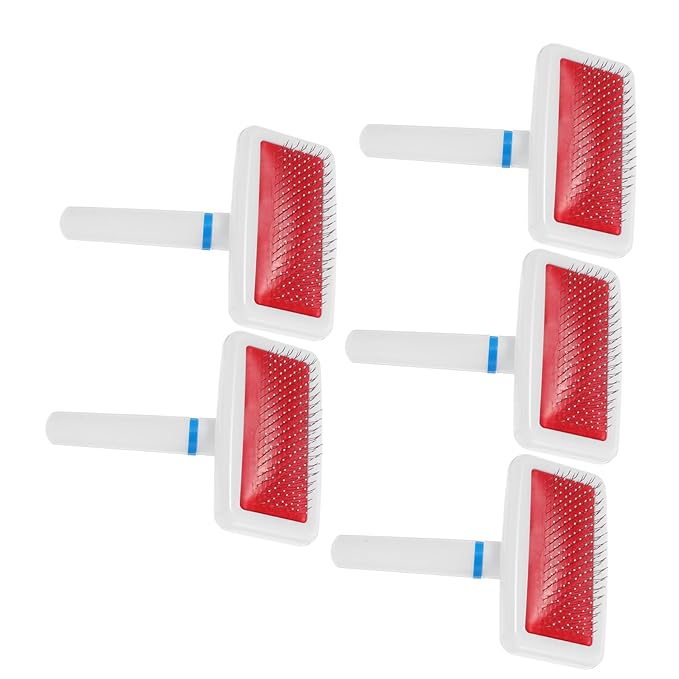 Balacoo 5pcs Professional Pet Grooming Comb for Dogs and Cats Skin Friendly Effortless Mat and Tangle Removal for Long Hair Breeds Like Poodles and Doodles