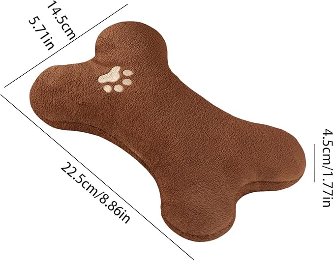 Chew Resistant Pet Supplies, Soft Stuffed Plush Animal Dog Toy, Comfort Pet Sleeping Cushion, Cuddling Bed for Small Medium Large Dogs, Puppy Kitten Accessories for Aggressive Chewers (Coffee)