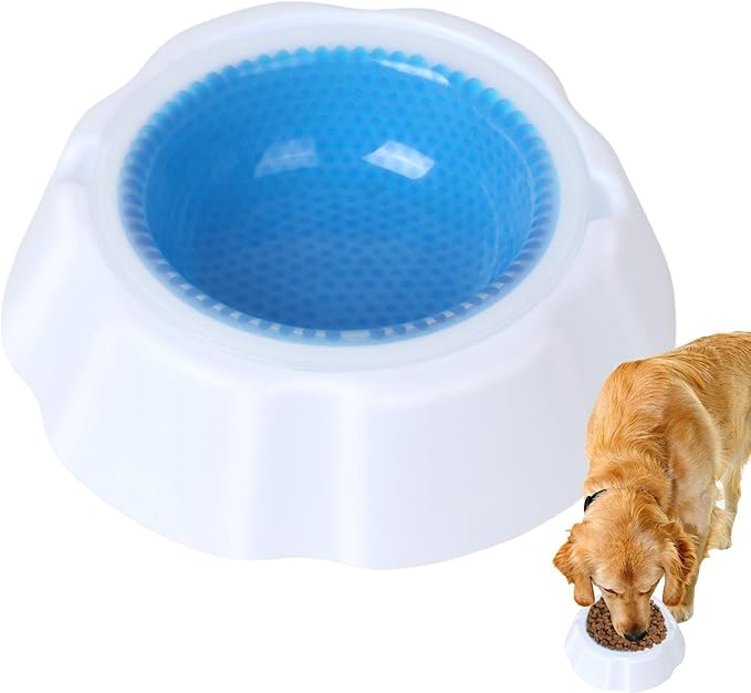 Cool Pup Cooling Pet – Sturdy Functional High-Performance Versatile Bowl Chilling Dog Summer, Lightweight, Supplies Cat Condensation Beads, Ice | Multipurpose Outdoor Indoor Utility
