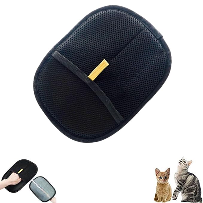 Pet Grooming Glove, Pet Hair Remover Electrostatic Gloves, Reusable Double Sided Electrostatic Pet Hair Remover, for Cats & Dogs (1pcs)
