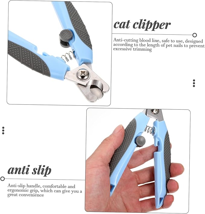 Convenient Cat Clipper Portable Nail Cutter for Cats and Dogs Non- Handle Half-Moon Design for Easy Trimming Pet Accessory for Safe Grooming