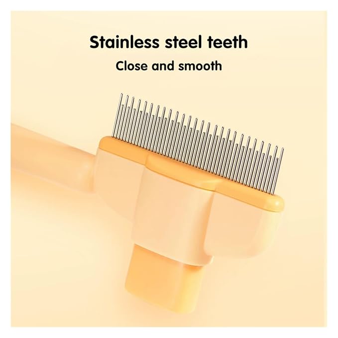 Knotting Comb Pet Hair Remover Self-Cleaning Dog Cleaning Tools Supplies Grooming Fine-toothed(Green)