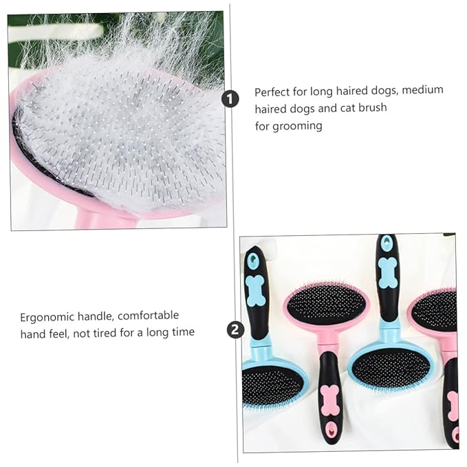 BESPORTBLE 1pc Cat Grooming Comb Tool Ergonomic Pet Brush for Cats Dogs Soft Teeth for Gentle Cleaning Shedding Lightweight Design Essential Pet Grooming Supplies
