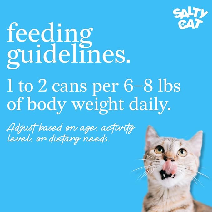 Salty Cat Captain’s Catch Dinner Paté Variety Pack Cat Food for Cats, 12 Cans (3 oz Each)