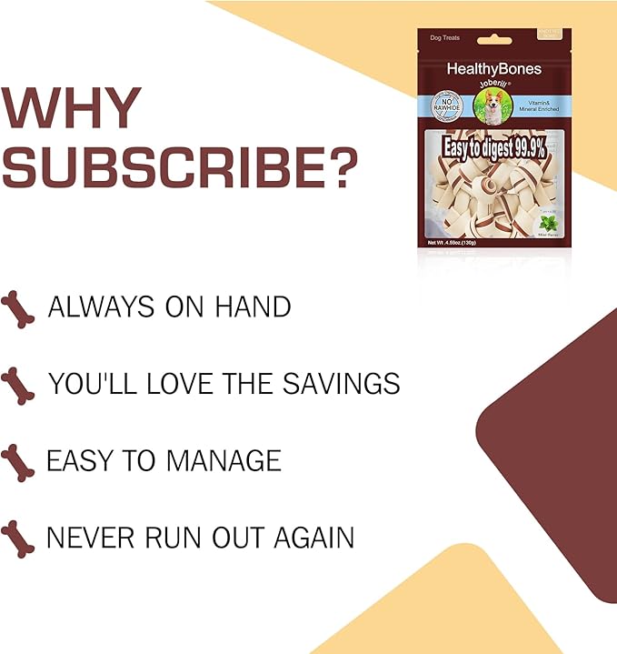 UrbanX HealthyBones Beef Rawhide Free Healthy Mini Chews for Doxle and Other Med Mixed Breed Dogs Great Foods for Training Rewards, 7 Count