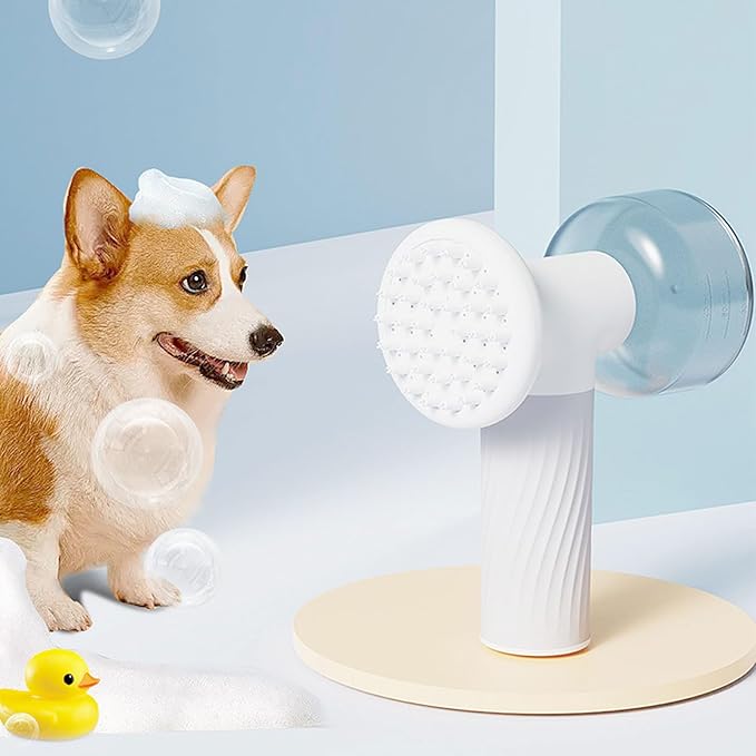 Automatic Pet Bath Brush Grooming for Dog Bath Foaming Soap Shower Silicone Massage Supplies Grooming Tool