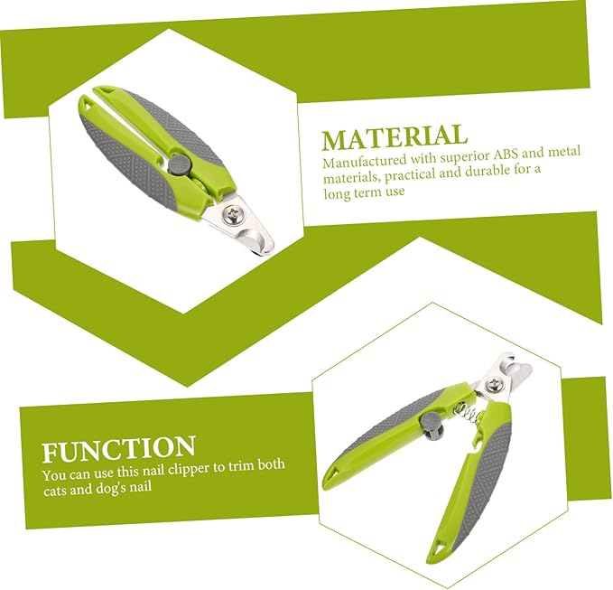 SUPVOX Ergonomic Pet Nail Clipper for Animals Portable Clipper Half-Moon Design for Easy Trimming Lightweight and Safe for Kittens Puppies and