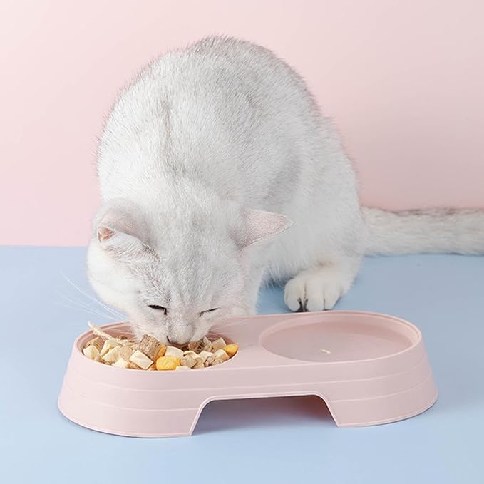 Genérico Cat Bowls for Food and Water | Macaron Elevated Double Dog Bowls, Dog Bowl for Food for Non-Slip Bowl for Small Pets