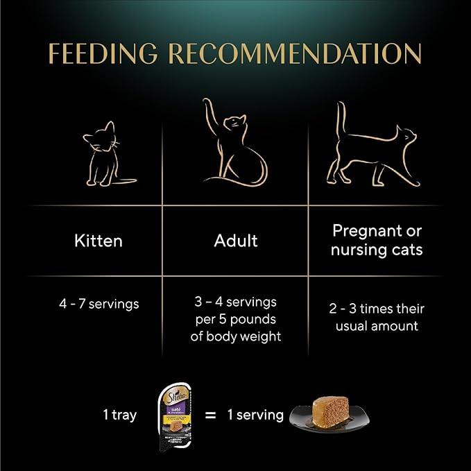 Sheba Perfect Portions Wet Cat Food Pate Gourmet Chicken & Tuna Entree,2.6 oz. Twin-Pack Trays,Cat Food Wet Recipe (,48 Servings),24 Count (Pack of 2)