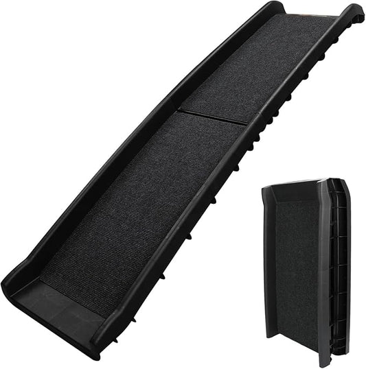 PawStep 51006 61 inch Portable Folding Pet Ramp with Carpet Great for Truck SUV Car