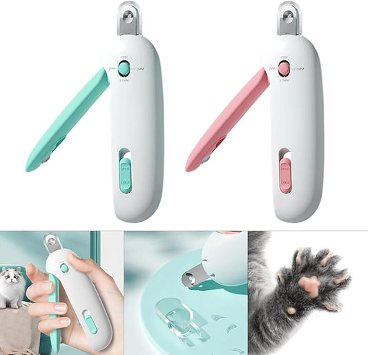 Cats Nail Cutter with LED Light Trimmer File for Large & Small Dogs Dog File Gentle Grooming Supplies Pet Trimmer
