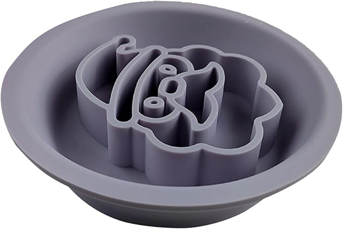 Dog Slow Feeder, Dog Food Bowl | Cute Christmas Theme Dog Silicone Slow Feeder Bowl - Pet Feeding Supplies, Dog Dishes