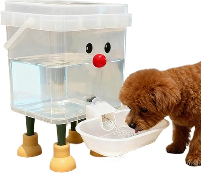 Automatic Fountain Water Dispenser, Large Capacity PP Bowl, Smile Face Flowing System, Pet Hydration, Thirst Quenching, Daily Feeding, Liquid Supply