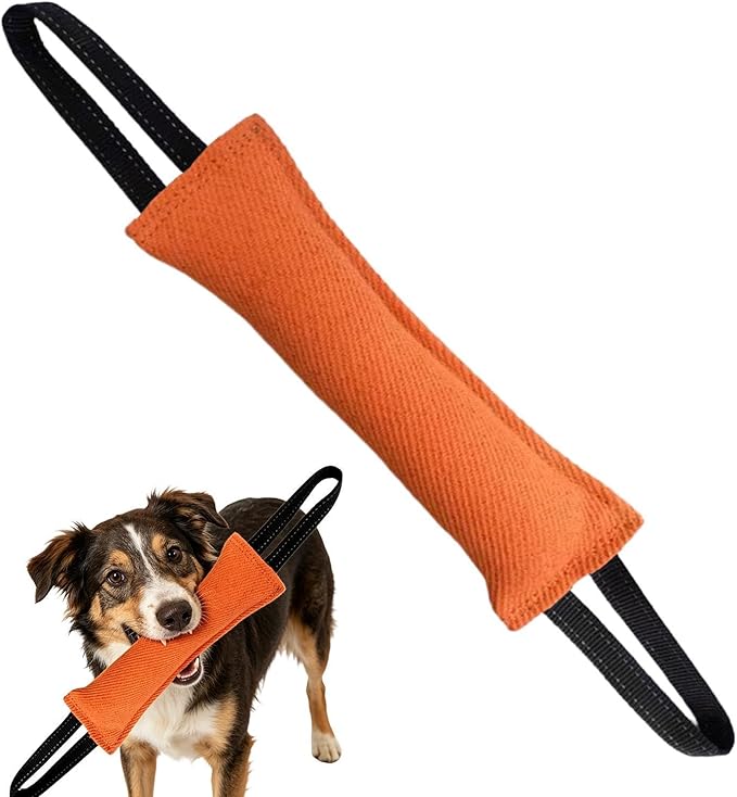Dog Training Tool - Pet Fetch Supplies, 58x7cm Bite Resistant Dog Chew Toy for Training, Sturdy Structure with Flexible Texture, Reliable Animal Tool for Play Boosting and Pet Engaging