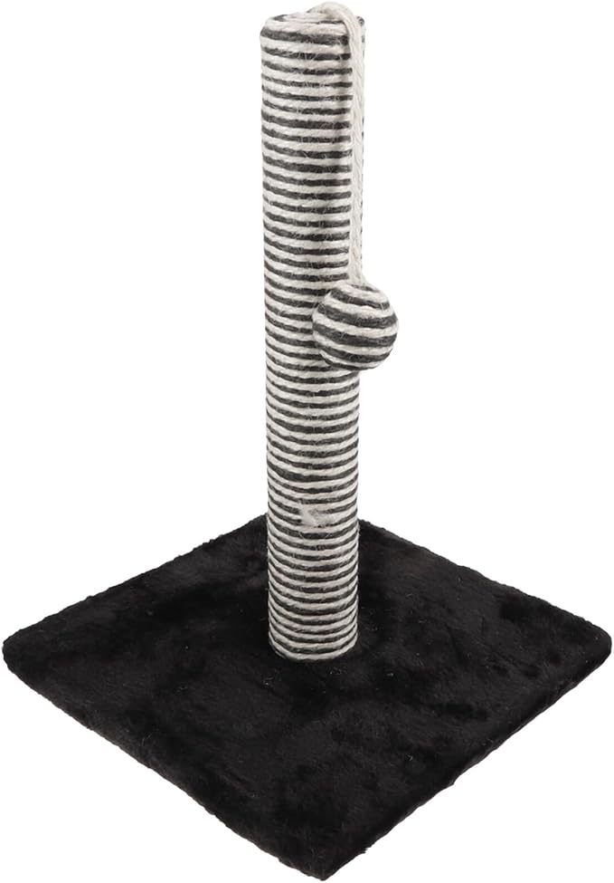 Alipis Cat Scratching Post with Sisal Rope Sturdy Scratcher Pole Hanging Ball Indoor Cat Activity Center