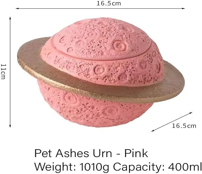 Moisture-Proof pet urn Seal Cement Planet urn Cup cat and Dog Memorial Service Cremation urn Funeral Supplies,B
