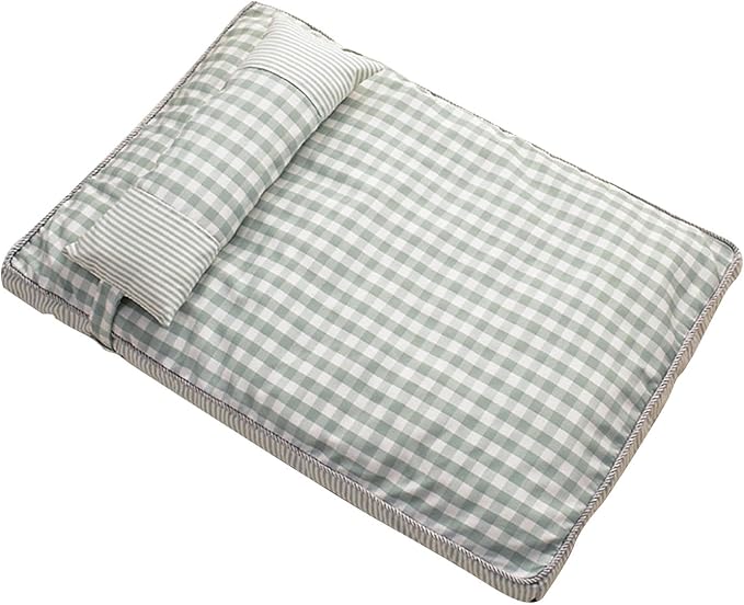 Dog Sofa Bed, Removable Washable Cover, 4 Season Universal, Soft Plush Plaid Cat Bed, Comfortable Pet Supplies (S)