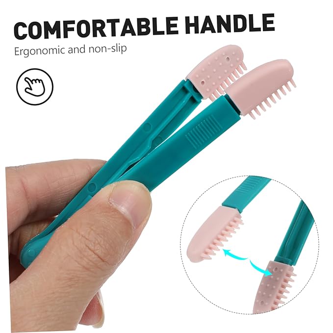 Yardwe 4pcs Cat Grooming Comb Lightweight Kitten Cleaning Brush for Tear Stains Dead Hair Ergonomic Design for Easy Combing Suitable for Long Haired Cats