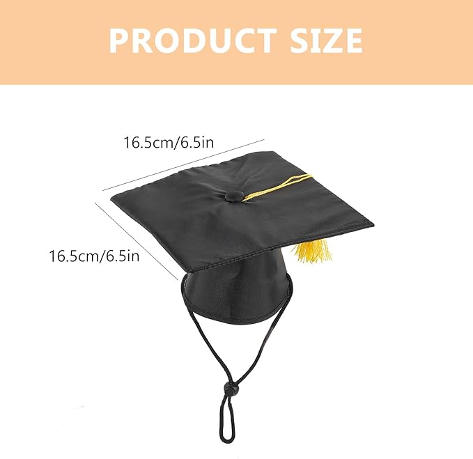 SUPVOX Graduation Themed Dog Necktie and Puppy Doctoral Hat Set Decorative Pet Supply for Dog Party and Celebration Accessories