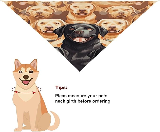 Dog Bandana Spring Pet Scarf Adjustable Triangle Labrador Retriever Dogs Printing Dog Bib Washable Polyester Puppy Bandana for Small Medium Large Dogs Cat Birthday Party Supplies