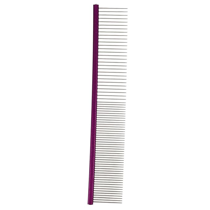 HEMOTON Wear-Resistant PET Grooming Comb for Dogs and Cats Lightweight Aluminum Dematting Brush Portable Fur Detangler for Dogs and Cats Convenient Hair Removal Tool