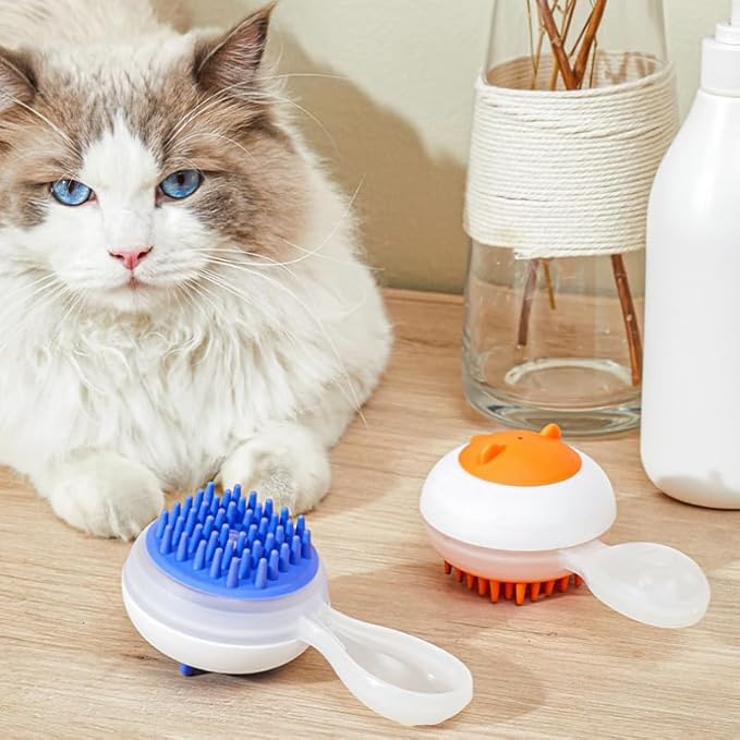 2 in 1 Pet Brush Comb for Cats and Dogs Blue