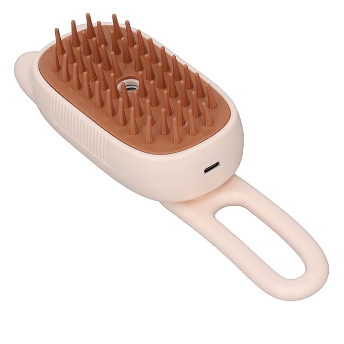 Cat Steam Brush, Pet Spray Hair Removal Comb with USB Cable, Rechargeable Water Brush, Ideal for Cat Shedding, Grooming Supplies