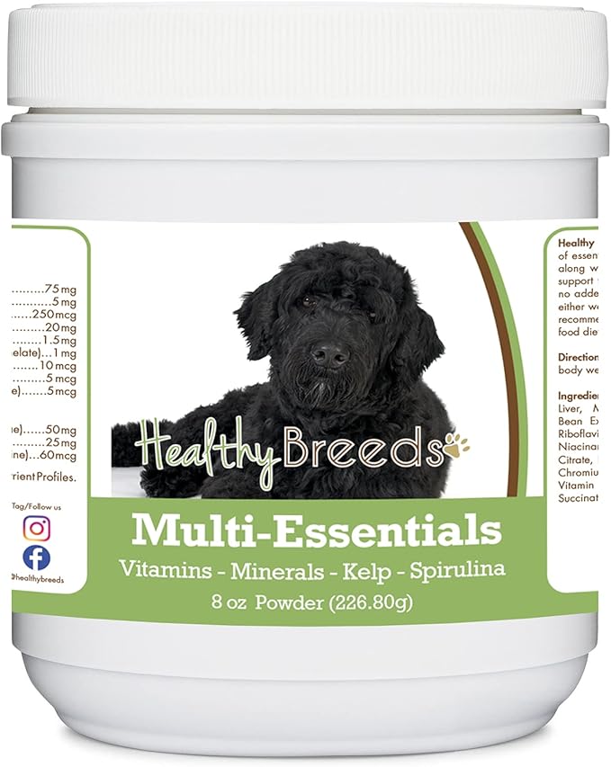 Healthy Breeds Portuguese Water Dog Multi-Essentials Powder for Dogs - an Ideal Supplement of Vitamins, Minerals & Antioxidants for Your Dog - 8 oz
