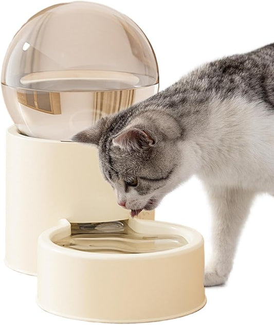 Automatic Cat Feeder | Automatic Dog Food Dispenser | Large Capacity Puppy Water Drinker for Indoor Patio, Living Room, Home, Holidays, Travel and Home