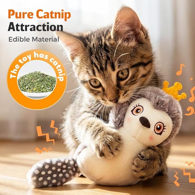 Interactive Chirping Bird Cat Toy,2026 New Flying Bird Cat Toy Flapping Bird Toy,Simulation Chirping Bird Toys Interactive Cat Toys for Bored Indoor Adult Cats (A-Black)